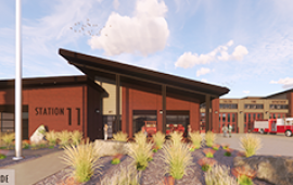 New fire station rendering and building concept
