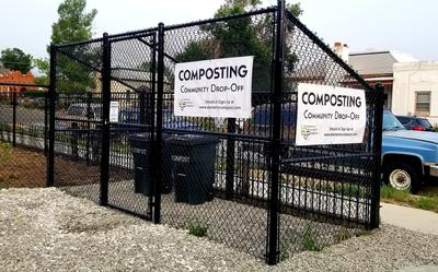 Composting drop-off site in Salida