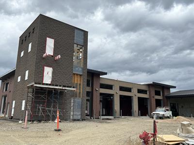 External building under construction 